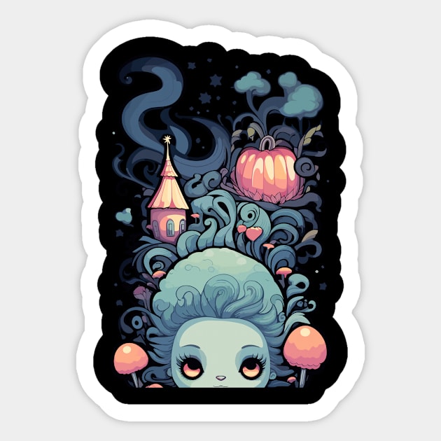 Whispers in the Shadows: Tales of Haunting Horror Sticker by abdellahyousra